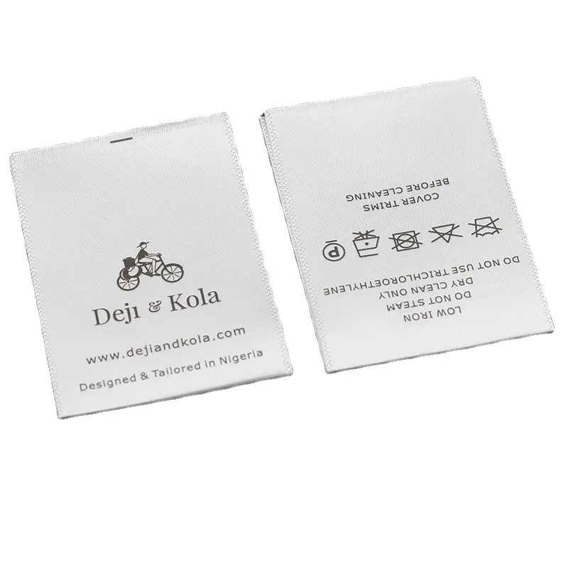 Garment Labels Custom Cotton Cloth For Clothing custom tags for clothing brand w