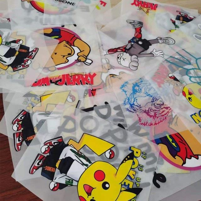 DIY Printed T-shirt Vinyl Sticker Printing Plastisol Heat Transfer Labels Plasti